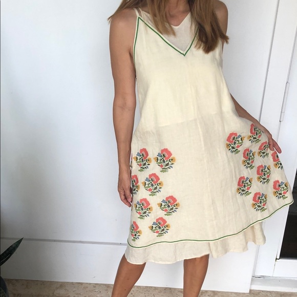 Loewe double layer ecru dress. - Picture 9 of 12